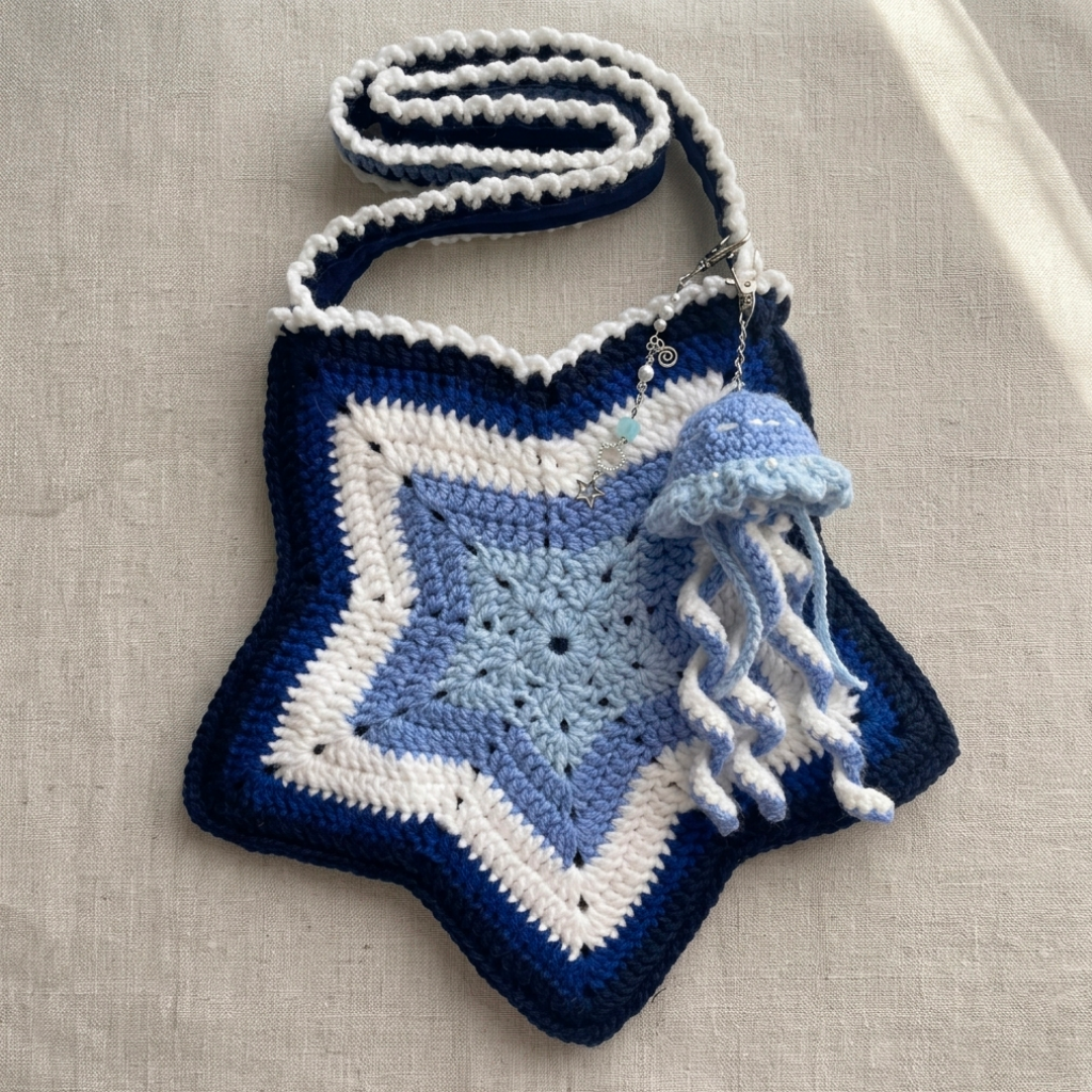 Star Crochet Bag
