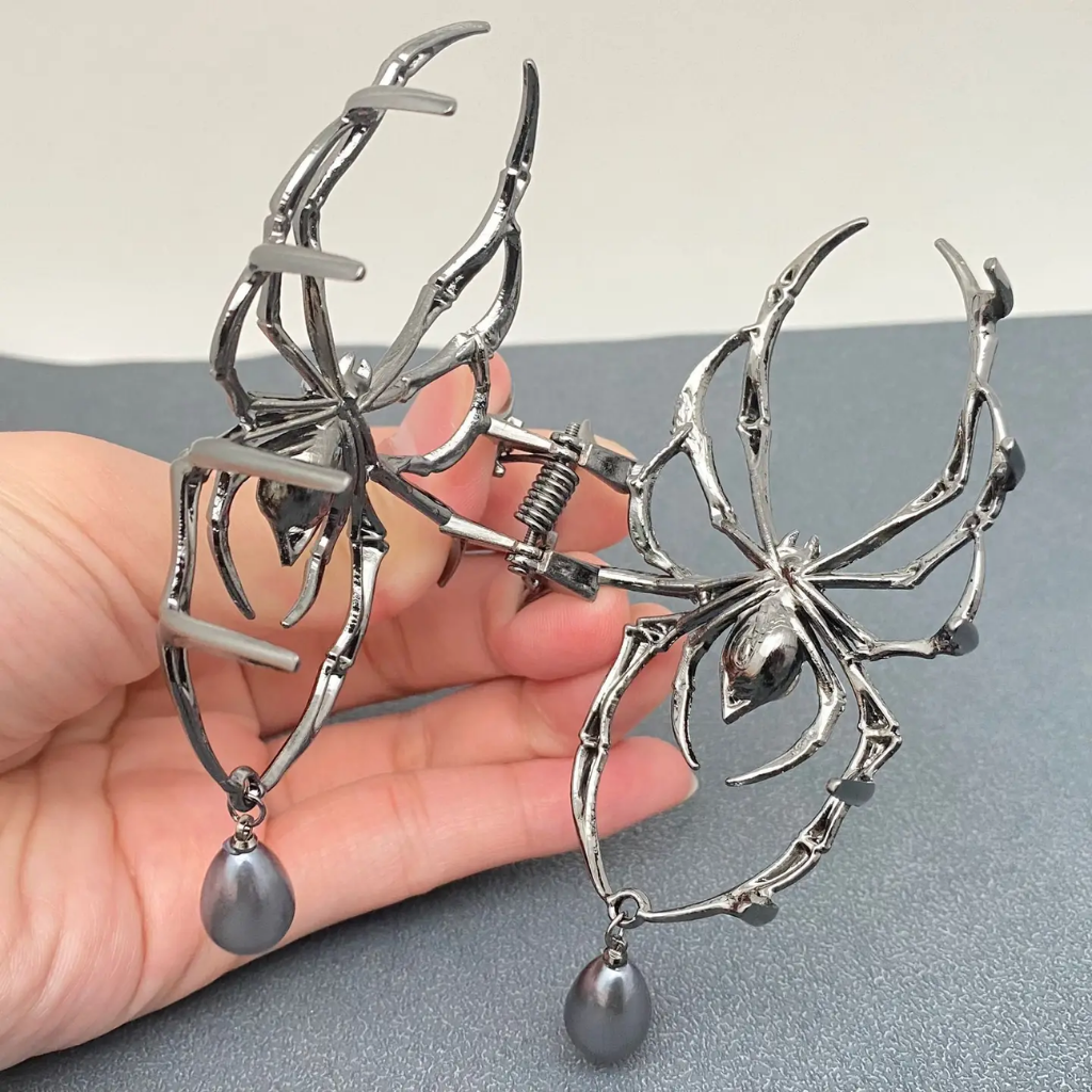 Gothic Spider Hair Clip