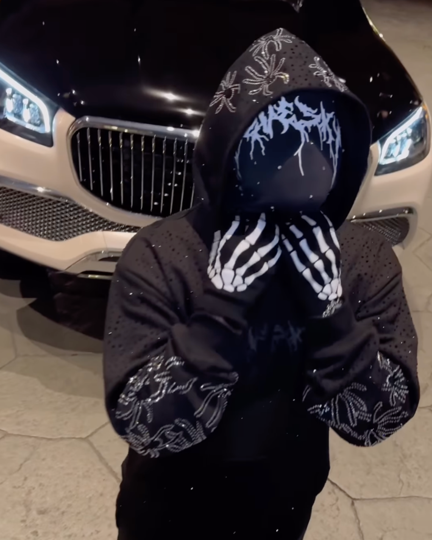 Spider Rhinestone Hoodie