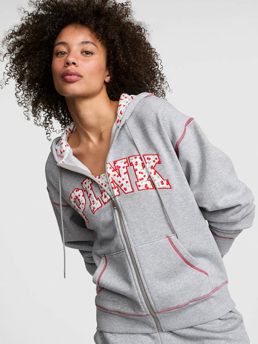 PINK Cherry Zip Up