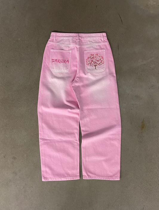 Sakura Pink Jeans
