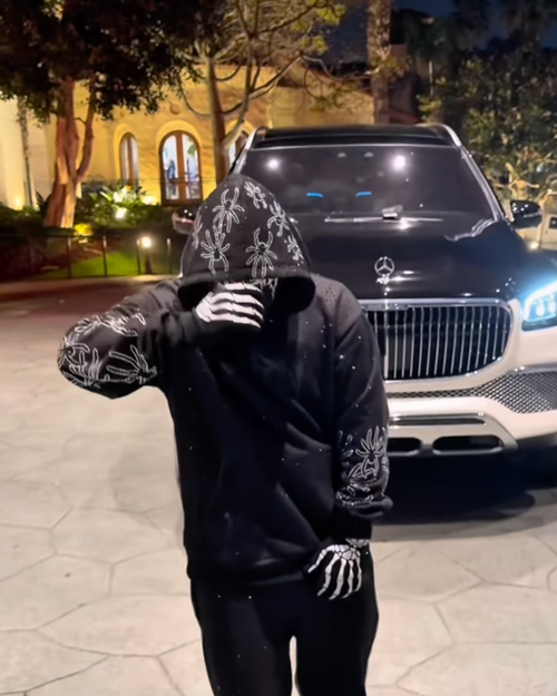 Spider Rhinestone Hoodie