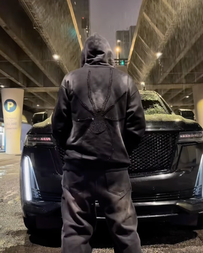 Spider Rhinestone Hoodie