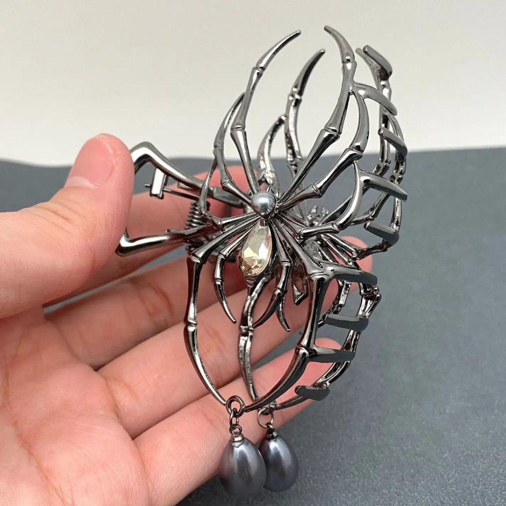 Gothic Spider Hair Clip